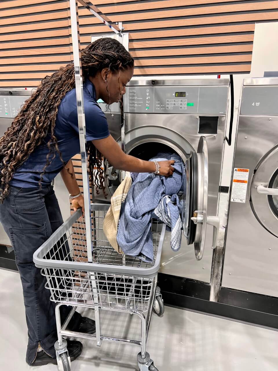 Luxe Cleaners wash and fold facility